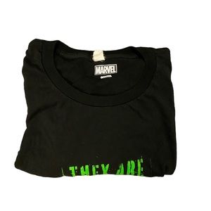 Black Marvel Graphic Tee